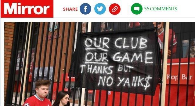 镜报：中东财团近30亿镑报价收购利物浦，但被拒