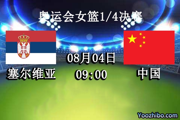 08月04日 奥运会女篮1/4决赛 塞尔维亚vs中国直播前瞻分析