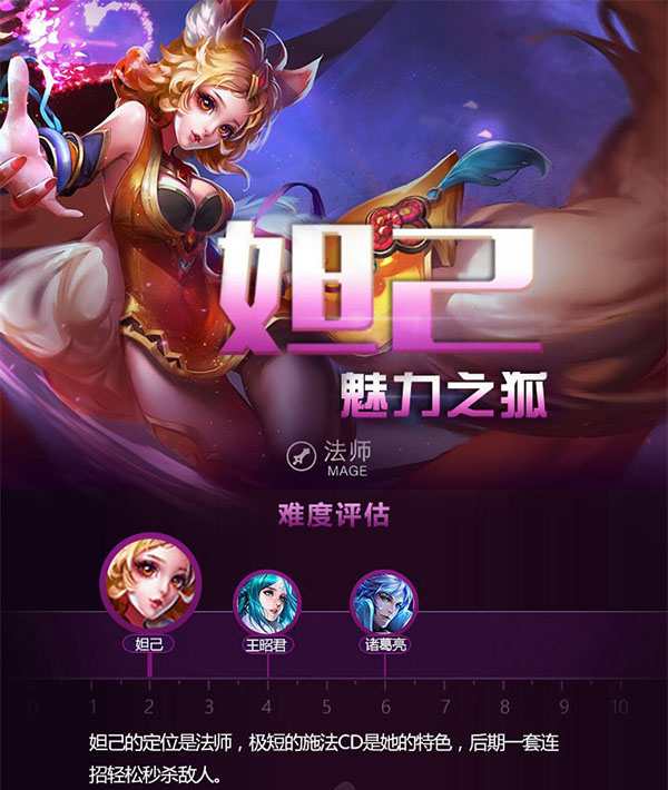 王者荣耀一图识英雄——魅力之狐妲己 顺畅连招高爆发